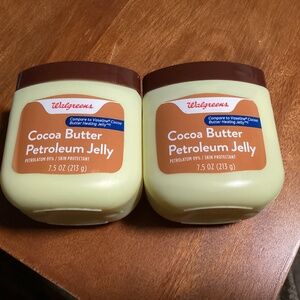 Walgreens Cocoa Butter Petroleum Jelly Bundle 7.5 oz/213 g  NEW